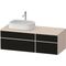 Duravit Waschtischunterbau Zencha 1300x442x550mm sw ls / ta s-matt o ES