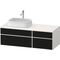 Duravit Waschtischunterbau Zencha 1300x442x550mm sw ls / we s-matt o ES