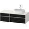 Duravit Waschtischunterbau Zencha 1300x442x550mm Ei sw / gra s-matt o ES