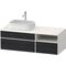 Duravit Waschtischunterbau Zencha 1300x442x550mm Ei sw / we s-matt o ES