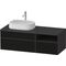 Duravit Waschtischunterbau Zencha 1300x442x550mm sw ls / gra s-matt o ES