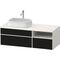 Duravit Waschtischunterbau Zencha 1300x442x550mm sw ls / we s-matt o ES