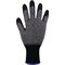 Feinstrickhandschuh HIT-200 Gr.9 grau/schwarz EN 388,EN 21420:2020 PSA II ASATEX - VPE: 12