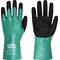 Chemiehandschuhe CLARINGTON Gr.10 grün/schwarz EN 407/EN 388/EN 374 - VPE: 12