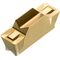 Drehwendeschneidplatte ISO LCMF 051608-M:T8330 Tiefe 3mm PVD beschichtet Gold - VPE: 10