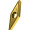 Drehwendeschneidplatte ISO VCGX 130301FL-FF2:T8315 D.3,4mm PVD beschichtet Gold - VPE: 10