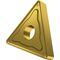 Drehwendeschneidplatte ISO TNMG 160408E-NM:T8315 D.3,81mm PVD beschichtet Gold - VPE: 10
