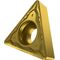Drehwendeschneidplatte ISO TCMT 16T308E-FM:T8315 D.4,4mm PVD beschichtet Gold - VPE: 10