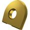 Fräswendeschneidplatte ISO RC 16-F:M8330 Bohrungs-D. 5mm PVD beschichtet Gold - VPE: 10
