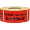Warnetiketten Maße 145x70mm Papier Vorsicht nicht belastbarer Hohlkörper!