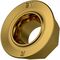 Fräswendeschneidplatte ISO RDMT 120500SN-R:M8340 D.5,5mm PVD beschichtet Gold - VPE: 10