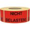 Warnetiketten Maße 145x70mm Papier rot NICHT BELASTEN! TRANSPAK