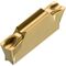Drehwendeschneidplatte ISO LCMF 031602-CM:T8330 Breite 3mm PVD beschichtet Gold - VPE: 10