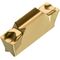 Drehwendeschneidplatte ISO LCMF 041604-CM:T8330 Breite 4mm PVD beschichtet Gold - VPE: 10