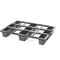 Kunststoffpalette Maße 600x800x120 mm 1/2 EURO anthrazit o.Antirutschkante - VPE: 6