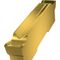 Wendeschneidplatte ISO GL4-D400M02-PR:G8330 Breite 4mm PVD beschichtet Gold - VPE: 10