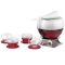 BOHEMIA CRISTAL Feuerzangenbowle-Set 11-teilig. Inhalt: 1 Bowlekörper (3,5 l), 4 Bowletassen (á 250 ml), 4 Filzuntersetzer rot, 1 Feuerzange, 1 Stövchen mit Teelicht