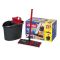 VILEDA Bodenwischer 'Ultramax' Komplett-Set 1 x Eimer mit Wringer, 1 x 3-teiliger Stiel, 1 x Wischerplatte, 1 x Mikrofaser-Bezug