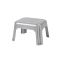 KEEEPER Tritthocker 36,5x30x24cm silber - VPE: 5