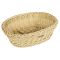 SALEEN Brotkorb oval Kunststoff 25,5x19x7cm beige