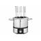 WMF Fondue Lono 0415130011 8 hochwertige Edelstahl-Fondue-Gabeln mit Farbmarkierung, Halterung für einzelne Fondue-Gabeln