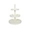 Etagere Metall 35cm 3Etag weiß