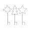 Gartenstecker 30LED 70cm sort - 12 VPE
