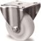 Schwerlast-Bockrolle D.125mm Trgf.700kg Ku.Platte L100xB88mm Farbe Rl.weiß TW