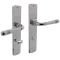 Langschildschildgarnitur Helena Zamak Verchromt WC 72mm DIN L/R INTERSTEEL