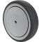Ersatzrad D.150mm Trgf.100kg Gum.grau Achs-D.8mm Nabenl.36mm TECWERK