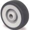 Ersatzrad D.75mm Trgf.75kg TPE grau Achs-D.6mm Nabenl.28mm TECWERK