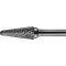 Frässtift KEL D.8mm Kopf-L.25mm Schaft-D.6mm HM Verz.Kreuz TECWERK