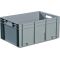 Transportbehälter L400xB300xH220mm grau PP Durchfassgr.Seitenw.geschl.TECWERK