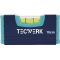 Wasserwaage 10cm Alu.blau ± 1,0 mm/m TECWERK
